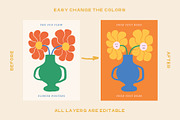 RETRO PRINTS FLOWER MARKET POSTERS, a Decorative Illustration by Ayya Studio (Thumbnail 12 of 12)