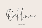Oaklinn Script Font, a Script Font by Awanstudio (Thumbnail 1 of 8)