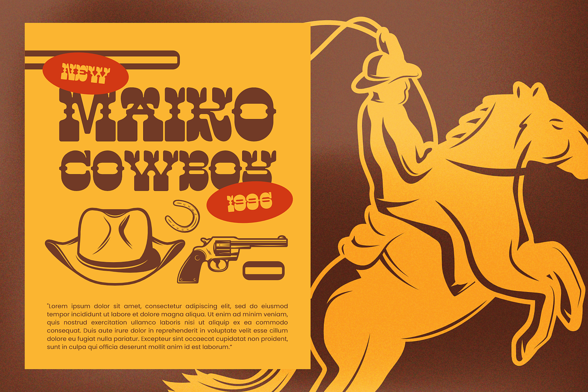 Gaider - Western Vintage Typeface, a Serif Font by MaikoHatta (Photo 7 of 8)