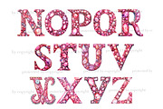 Pink Fashion Alphabet, a Decorative Illustration by GlamArtZhanna (Thumbnail 3 of 5)