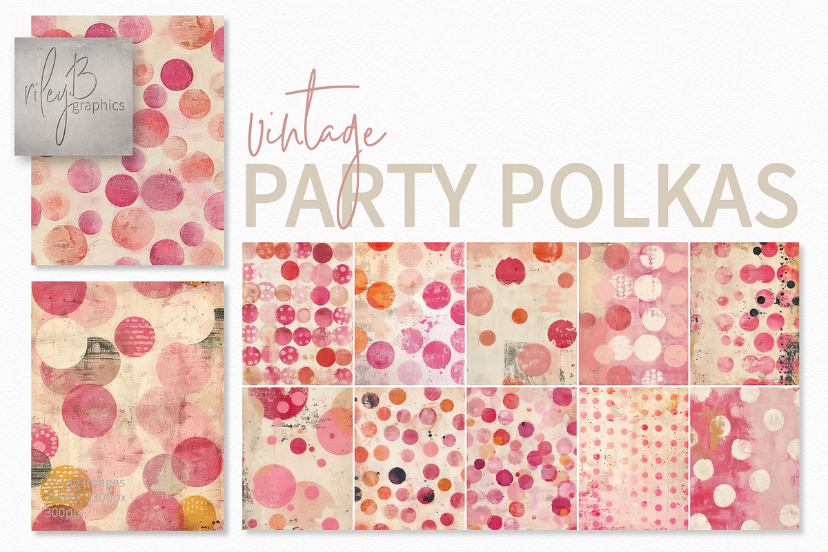 Vintage Party Polkas, a Decorative Illustration by rileyBgraphics (Photo 1 of 6)