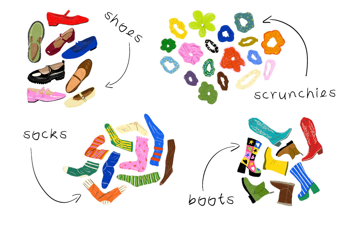 Cool Girl Accessories Illustrations, an Illustration by Liviana Shop (Photo 2 of 2)