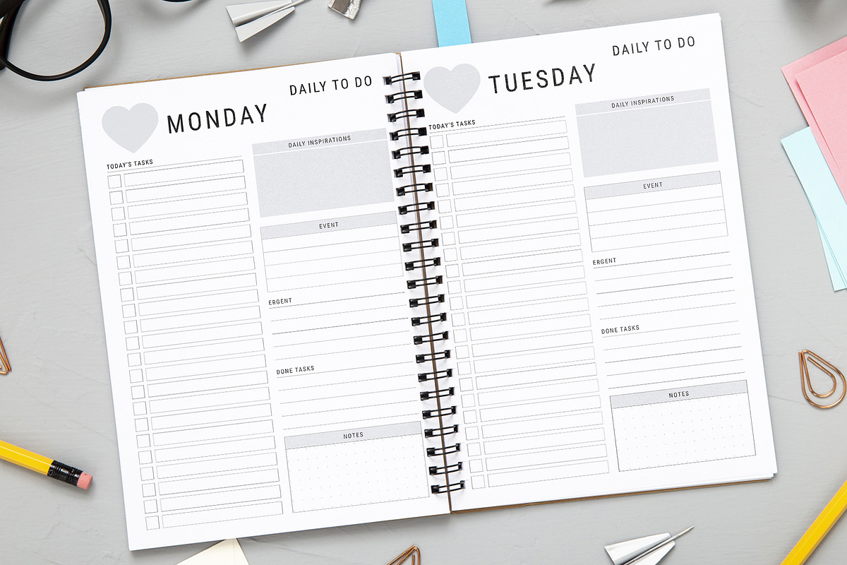 Ultimate Planner Bundle Pack, a Stationery Template by MNT-Creator (Photo 5 of 10)