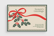 Christmas Vintage Travel Postcard, a Card Template by BrandPacks (Thumbnail 4 of 5)
