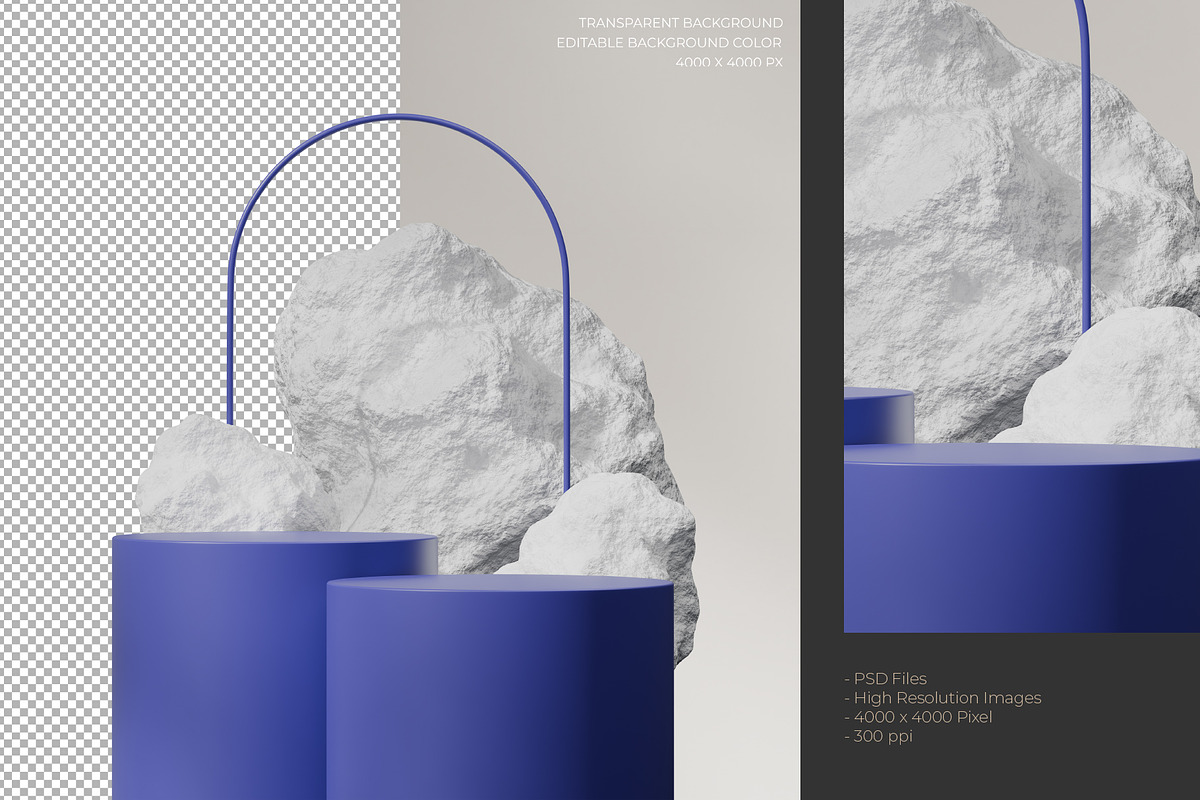5 Podium with Transparent Background, a Background Graphic by faustudio (Photo 3 of 7)