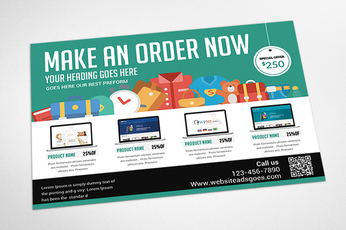 Product Postcard, a Card Template by AfzaalGraphics (Photo 3 of 4)
