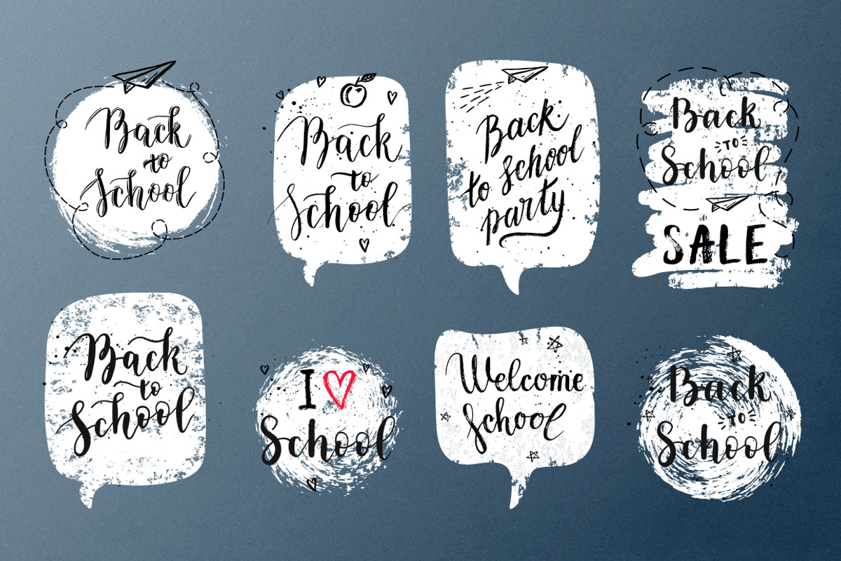 8 School overlays & logo, a Decorative Illustration by Midstream (Photo 4 of 7)