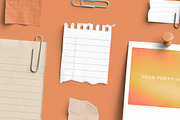 Saffron Card & Photo Notes Editable, an Advertising Mockup by Custom Scene (Thumbnail 3 of 10)