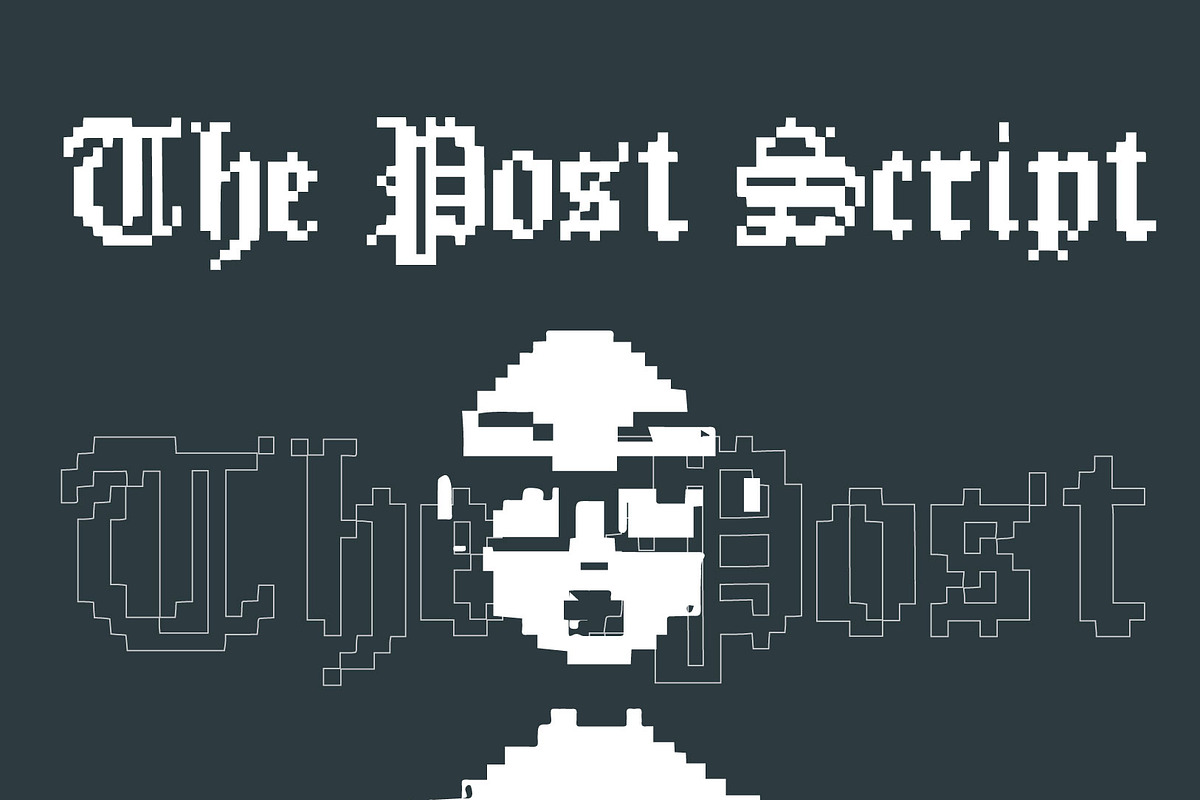 Englishthepost Pixel, a Blackletter Font by cromatixclassroom (Photo 1 of 5)