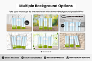 3 Skinny Tumblers Mockup Templates, a Cups & Container Mockup by DigiPax (Thumbnail 3 of 10)