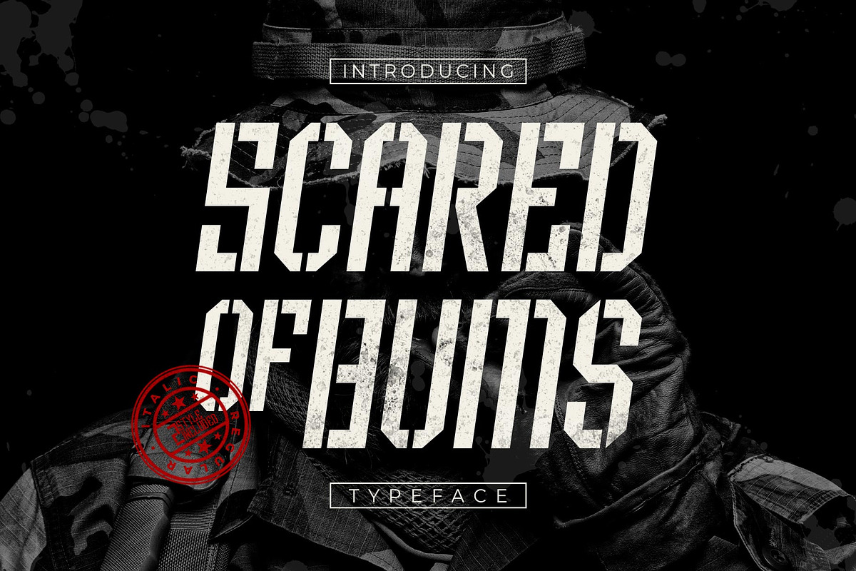 Scared of Bums Typeface, a Serif Font by alit design (Photo 1 of 15)