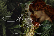Maria Louisa Script Font, a Script Font by MLT DESIGN LAB (Thumbnail 1 of 16)