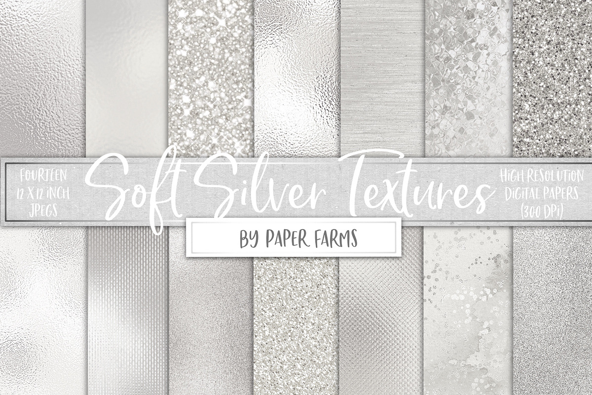 Silver foil and glitter, a Texture Graphic by Paper Farms (Photo 1 of 3)