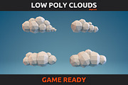 Low Poly Clouds Part 1, an Environmental 3D Model by CreativeeArt (Thumbnail 1 of 6)