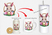 Easter Rabbit Clipart, a Graphic by Artnoy (Thumbnail 4 of 5)