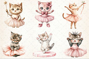 Pink Cat Ballerina Clipart, an Illustration by Rose Art (Thumbnail 3 of 8)