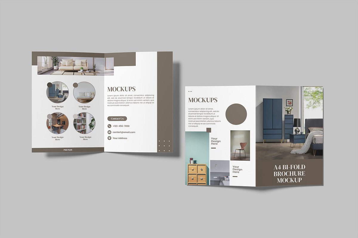 A4 Bifold Brochure Mockup, a Brochure Template by Graphiculon (Photo 8 of 11)