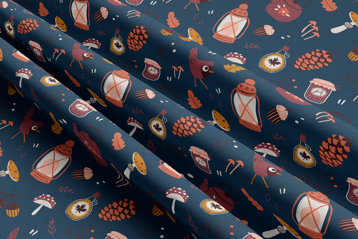 Cozy Autumn Seamless Pattern Design, a Pattern Graphic by Lady Bruniere Design (Photo 12 of 13)