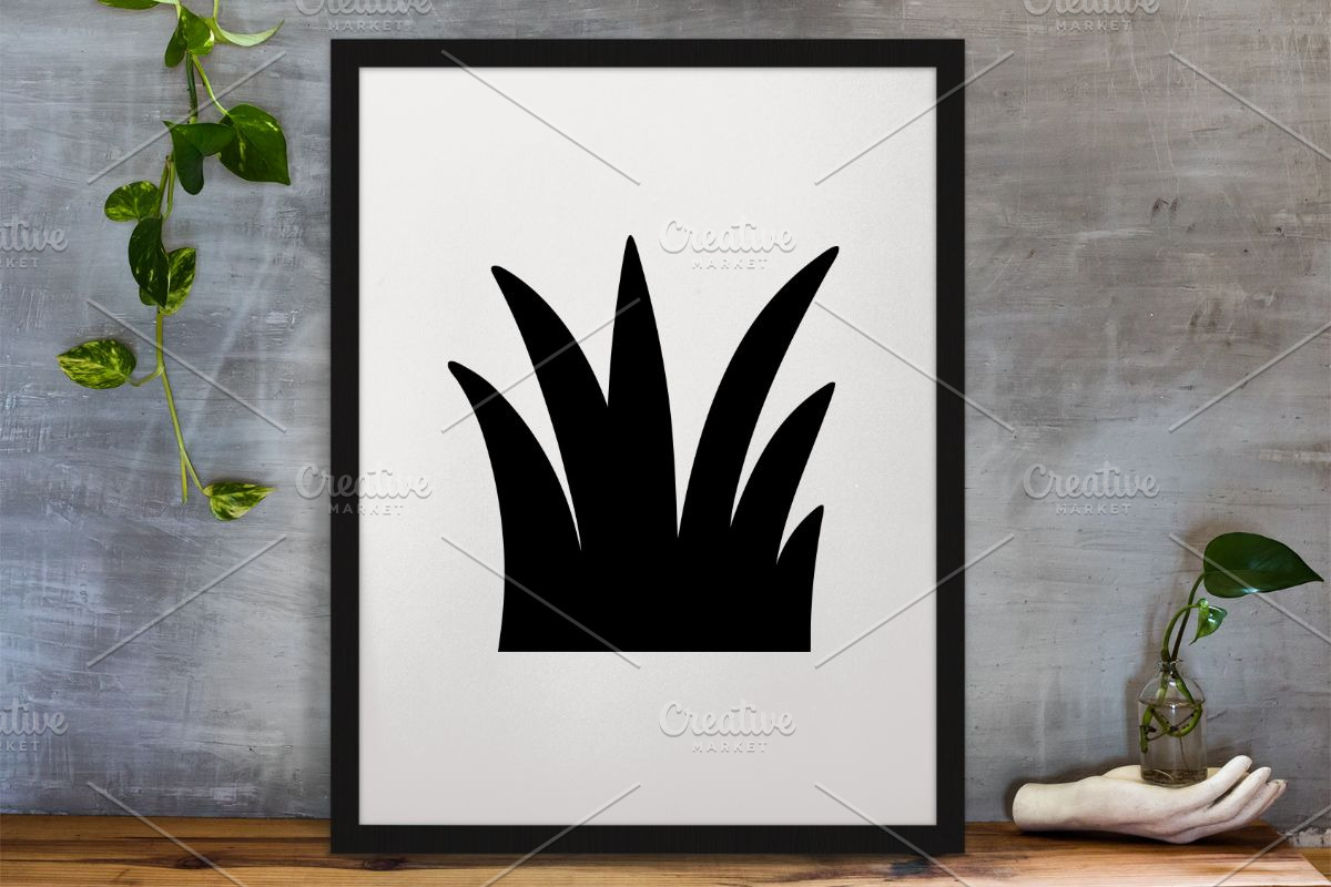 Meadow Grass Silhouette SVG, an Object Illustration by newminddesign (Photo 3 of 3)