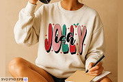 Retro Jolly Ish Christmas Shirt, a Seasonal Illustration by mh_arif (Thumbnail 3 of 4)