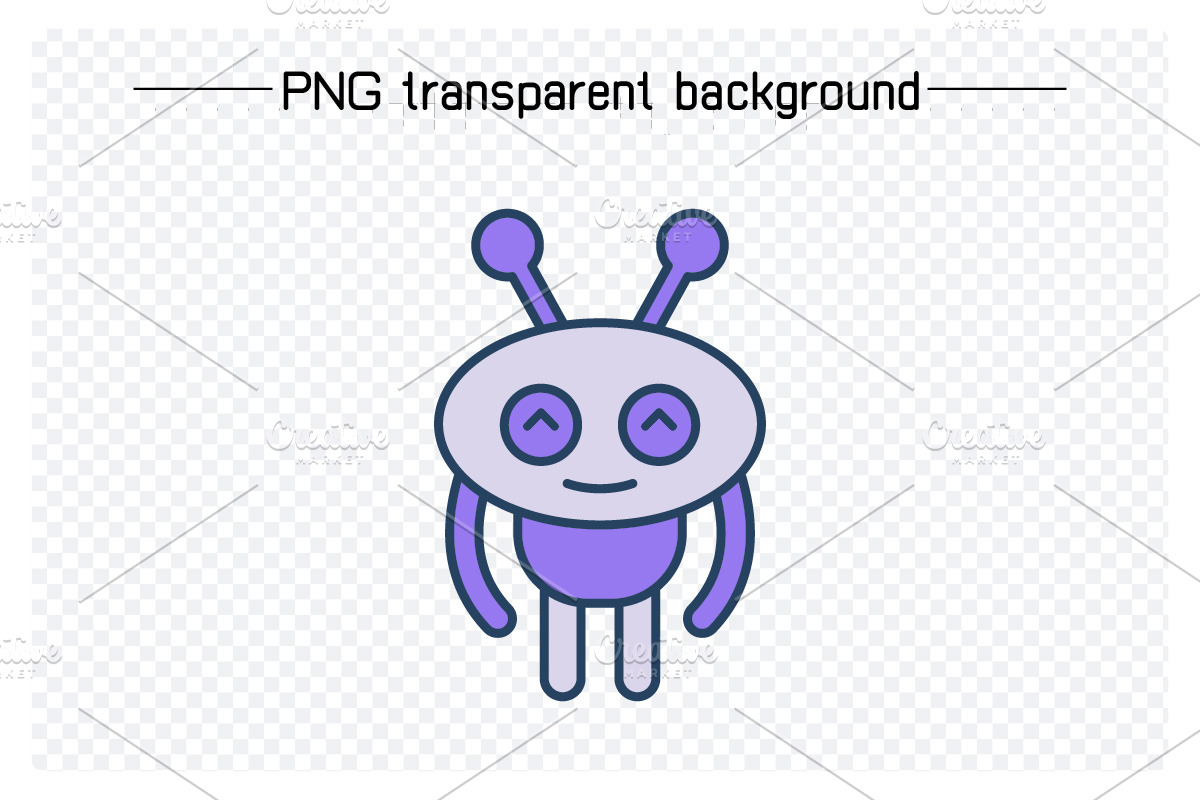 Cute Robots Avatars Vector, an Illustration by Designfour (Photo 6 of 6)