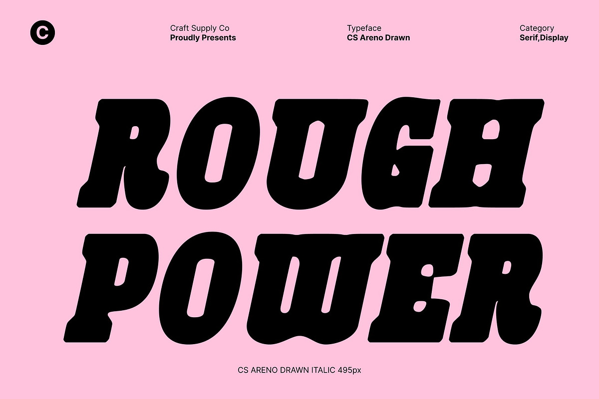 CS Areno Drawn, a Serif Font by Craft Supply Co. (Photo 4 of 8)
