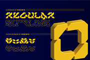 Robomyr - Futuristic Font, a Sans Serif Font by Hakara Type (Thumbnail 7 of 10)