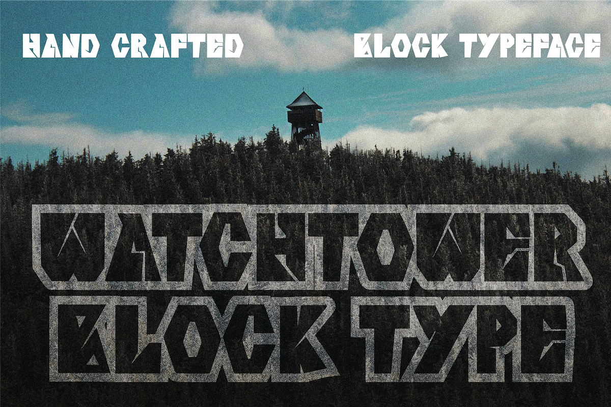 WATCHTOWER Display Font, a Blackletter Font by Salty Sweet Creative (Photo 1 of 2)