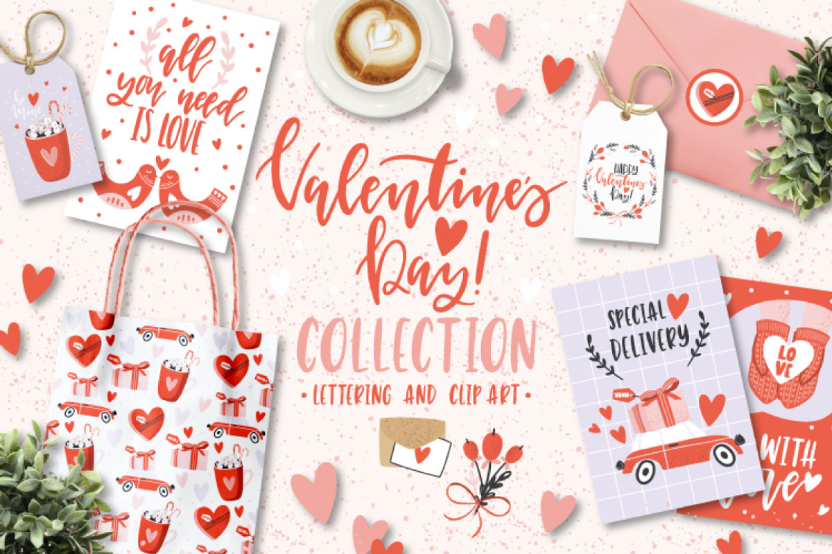 Valentine's Day Clip arts & quotes, an Object Graphic by lokko studio (Photo 1 of 8)