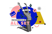 Modern Business Collage Poster Set, an Object Graphic by Creative Graphics (Thumbnail 2 of 5)