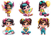 Adorable Girl Bow Clipart, an Illustration by DreamArtGraphic (Thumbnail 3 of 5)
