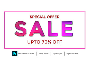 Sale Text Effect & Layer Style