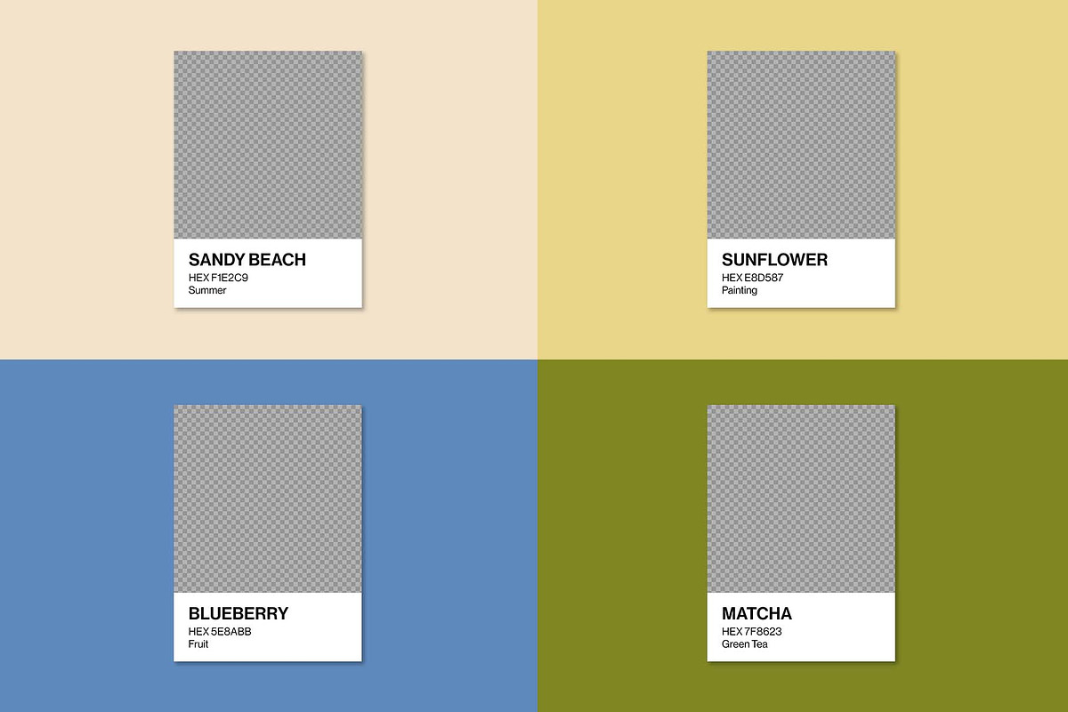 Color Palette Card Mockup Template, a Branding & Logo Template by ...