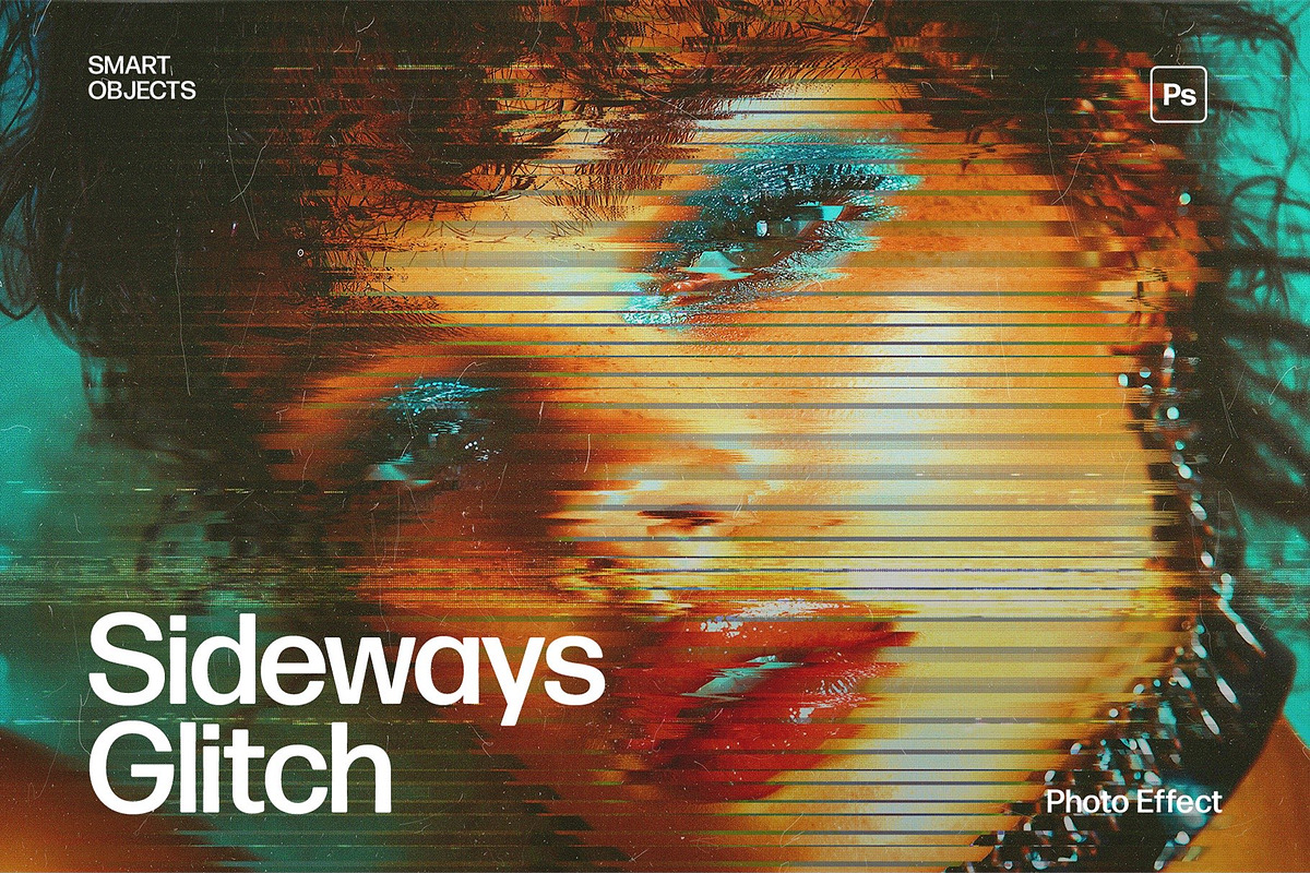 Sideways Glitch Photo Effect, a Layer Style Add-On by DesignerCandies (Photo 7 of 7)