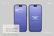 iPhone 17 Pro Mockup, an iPhone Mockup by Toasin Studio (Thumbnail 4 of 7)
