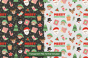 Merry Christmas Clipart and Patterns, a Seasonal Illustration by Drafts n Doodles (Thumbnail 7 of 12)