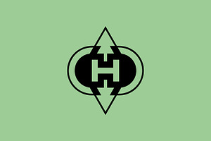 letter H pine tree emblem logo, a Branding & Logo Template by Rasagama Studio