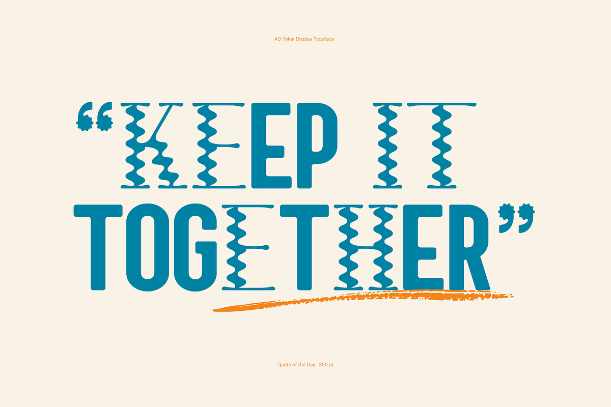AO Yokai - Decorative Typeface, a Serif Font by OwunStudio (Photo 5 of 14)