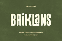 Briklans Round Condensed Sans Font
