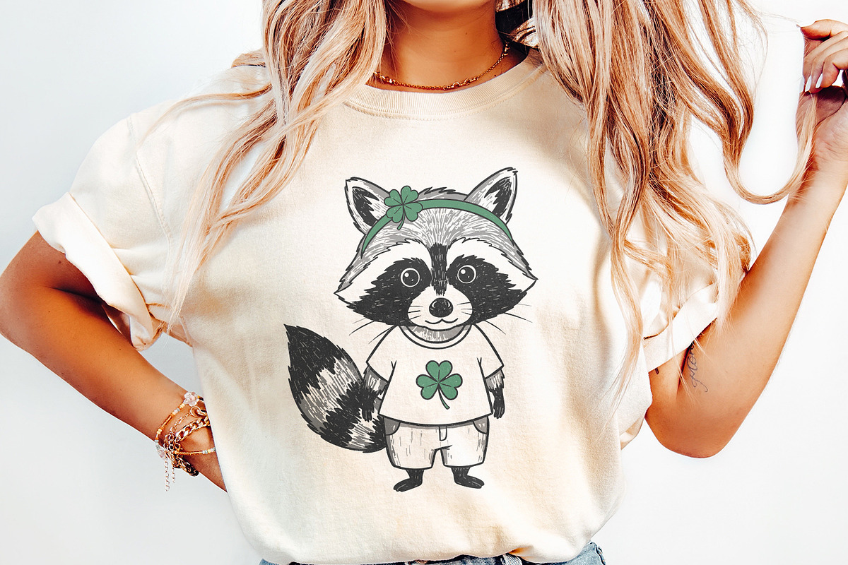 Funny Raccoon St Patricks Day PNG,, an Illustration by SharpMarketplace (Photo 2 of 9)
