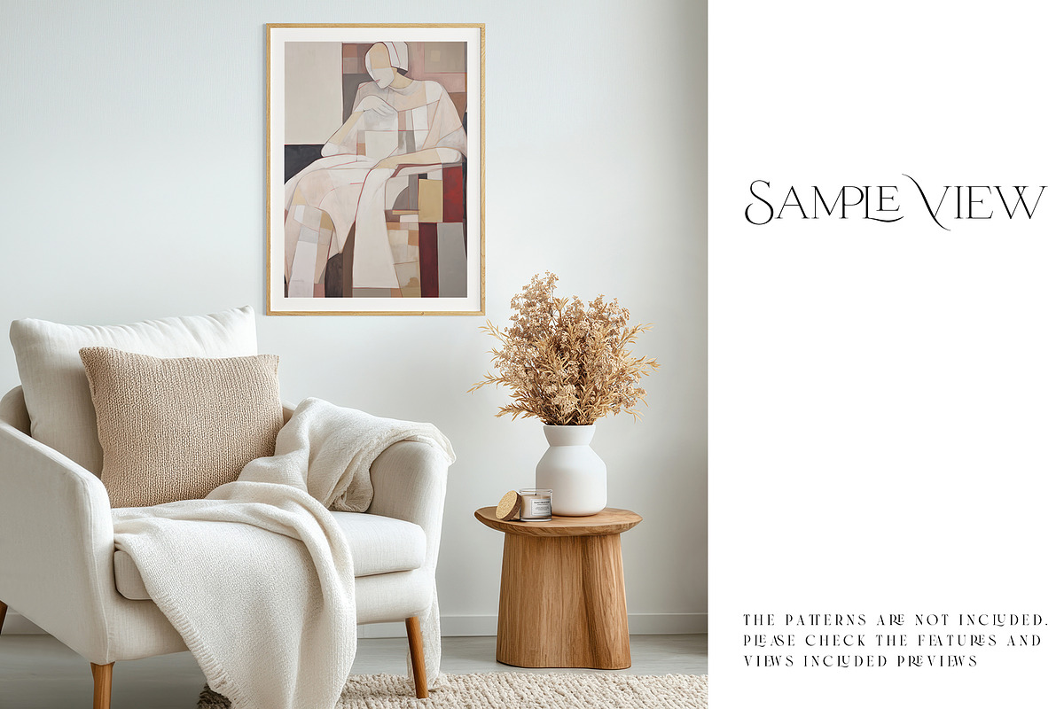Boho Style 44 Frames & Wall Mockup, a Product Mockup by mock-ups (Photo 9 of 11)