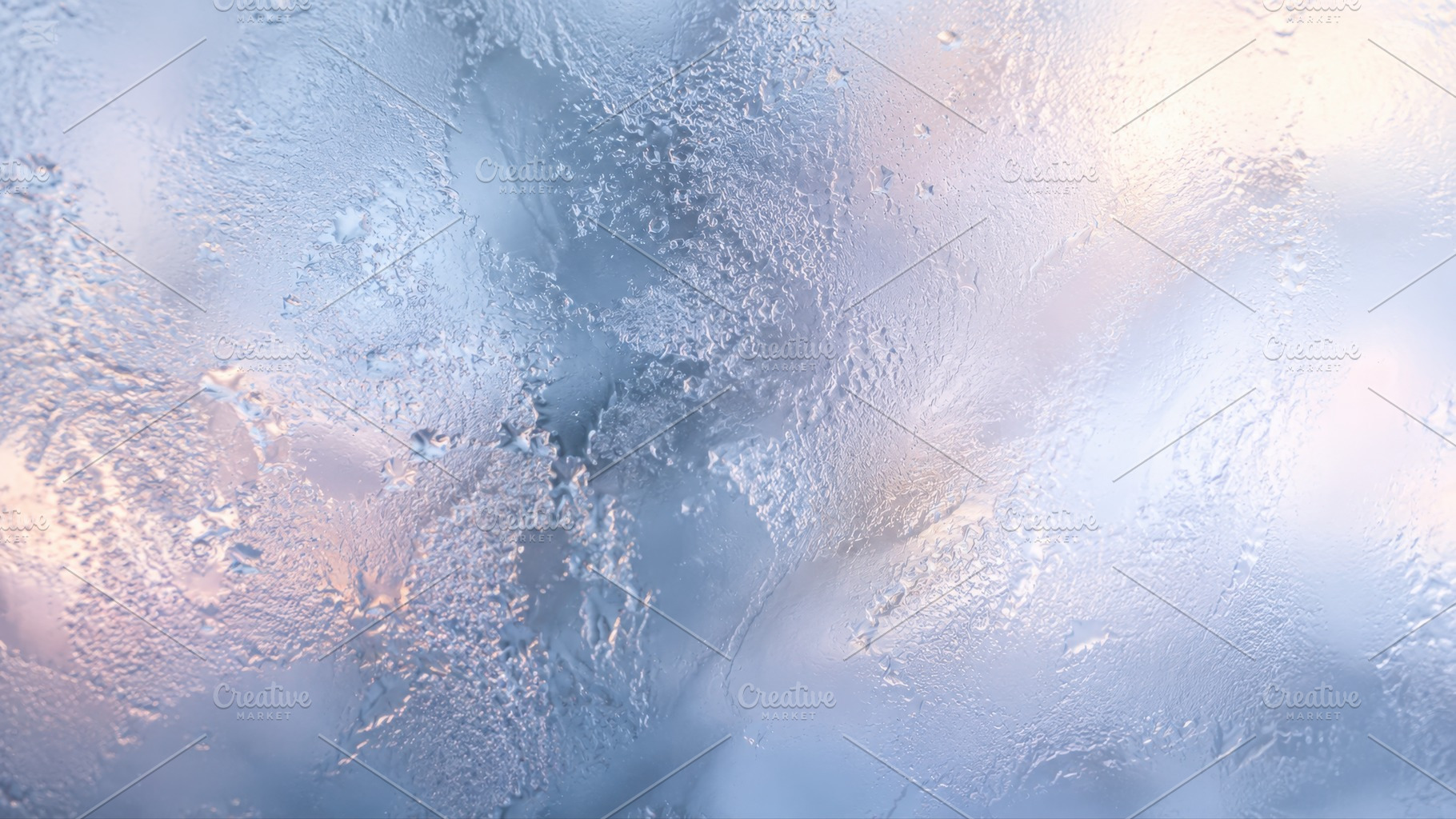Winter morning frost on glass, a Photo by Beautiful things