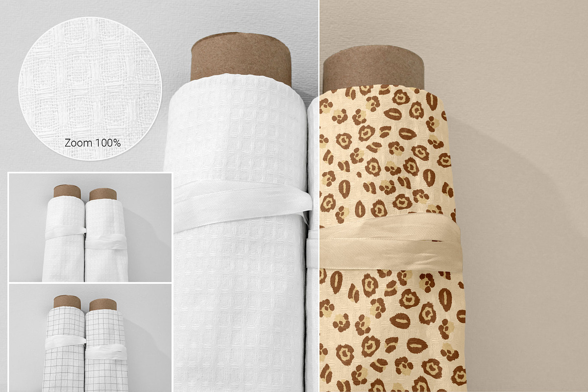 34 Fabric Mockup Bundle, a Packaging Mockup by bazarova (Photo 6 of 12)