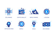44 Blockchain Cryptocurrency Icons, an Icon by kucingklawu (Thumbnail 6 of 7)