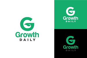 Growth Daily Logo Vector, a Branding & Logo Template by zaqilogo