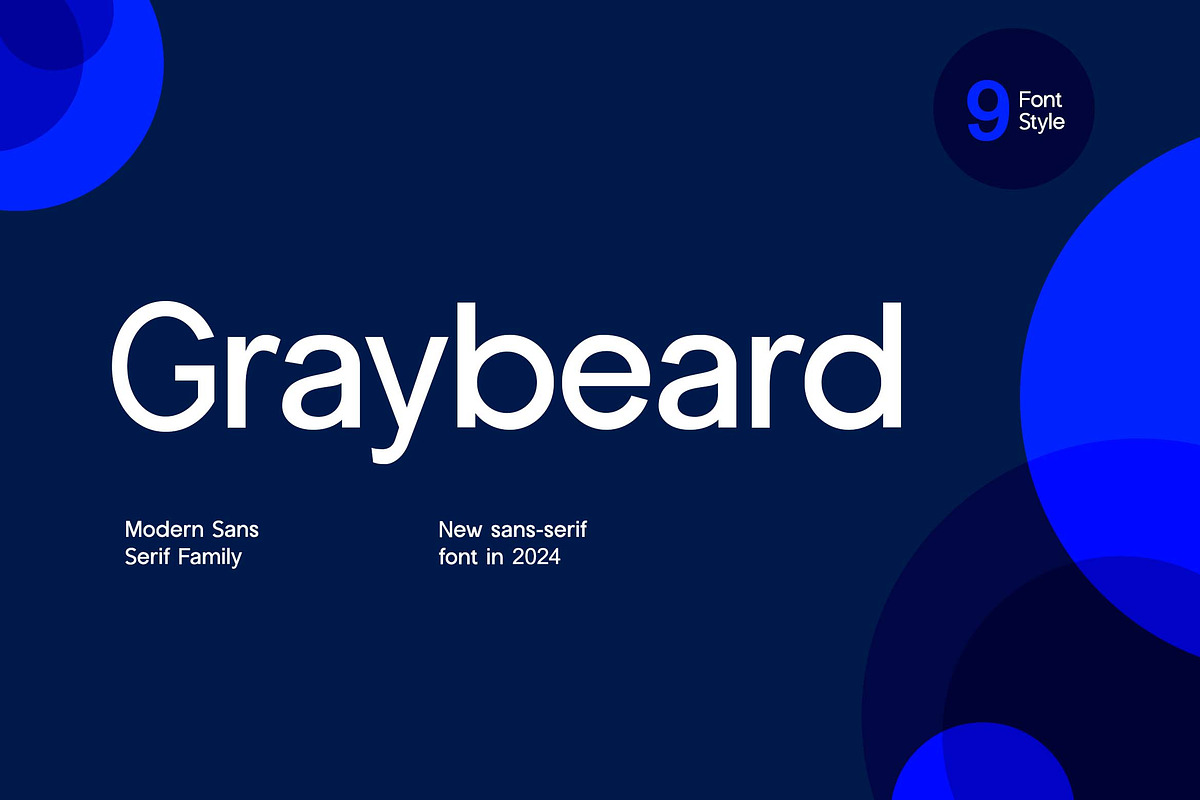 Graybeard Modern Sans Serif Family, a Sans Serif Font by UICreative (Photo 1 of 13)
