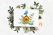 Easter watercolor set, colored eggs, an Illustration by Artmanata (Thumbnail 9 of 14)