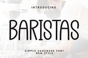 Baristas | Script Font, a Script Font by Scratchones (Thumbnail 1 of 7)