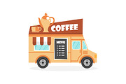 Set of vector food trucks, an Object Graphic by flatart (Thumbnail 3 of 7)