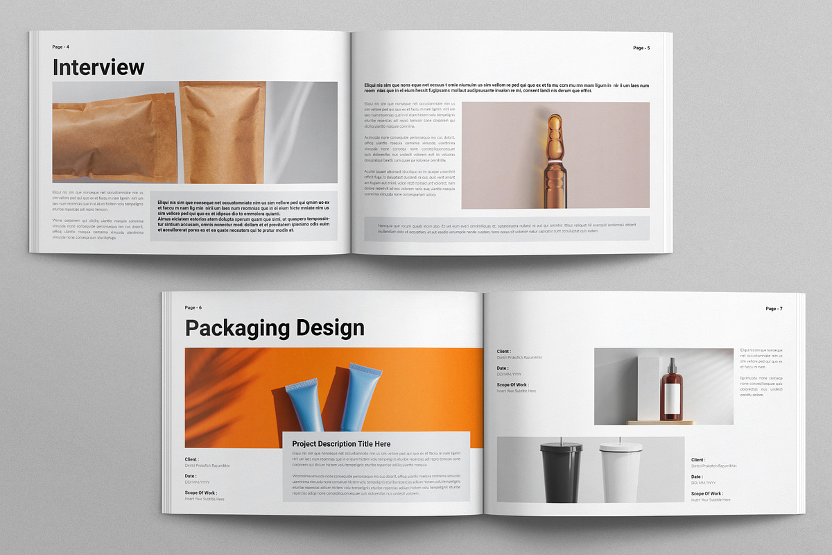 Graphic Design Portfolio Landscape, a Brochure Template by E-Type (Photo 3 of 8)
